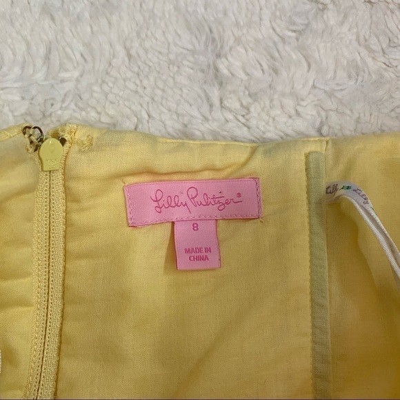 LILLY Pulitzer yellow Vanessa strapless dress - Picture 4 of 5